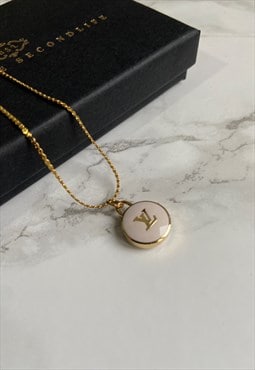 Authentic Louis Vuitton White Pastilles- Repurposed Necklace