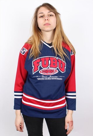 VINTAGE FUBU 3/4 SLEEVE JERSEY SHIRT