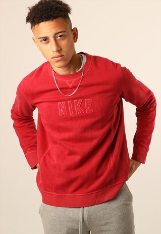 VINTAGE NIKE EMBROIDERED SPELL OUT SWEATSHIRT