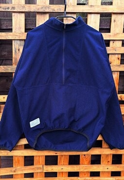 Vintage Speedo navy blue 1/4 zip fleece small 