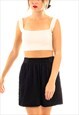SKATER SKIRT WITH POCKETS IN BLACK FLORAL LACE