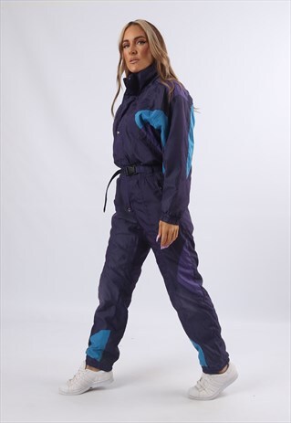 VINTAGE ETIREL FULL SKI SUIT SNOW SPORTS UK 8 - 10 (9HK)