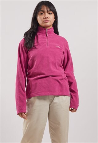 VINTAGE THE NORTH FACE 1/4 ZIP FLEECE SWEATSHIRT