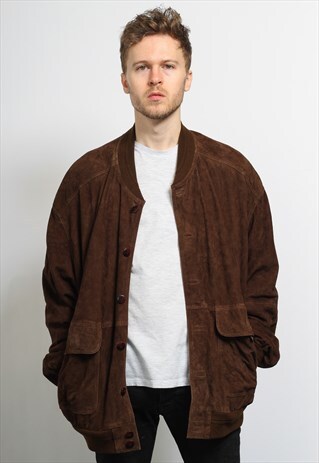 VINTAGE SUEDE BOMBER JACKET