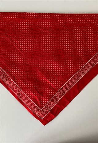 VINTAGE COTTON RED BANDANA
