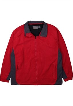 Vintage 90's Regatta Fleece Jumper Full Zip Up Red XLarge