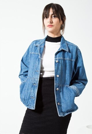 VINTAGE 80S CLASSIC LEE BASIC DENIM JACKET /S1692