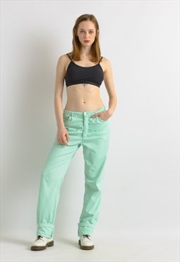  ESCADA Authentic Mint Pants Size Women's 38 Trousers 7278