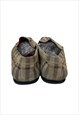 BURBERRY SHOES BEIGE NOVA CHECK LOAFERS FLATS IN SUEDE