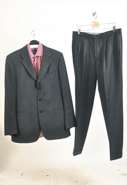 VINTAGE 90S full suit in dark grey
