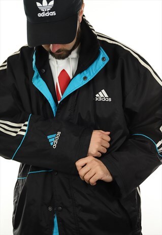 VINTAGE 90S ADIDAS BENCH COAT JACKET