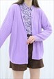 90S VINTAGE LILAC PURPLE CARDIGAN