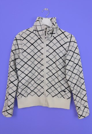 KANGAROOS VINTAGE SKI WINTER FLEECE ZIP SWEATSHIRT JACKET