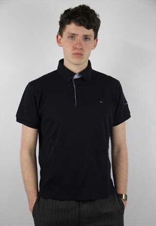 VINTAGE TOMMY HILFIGER NAVY POLO SHIRT