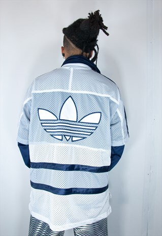 RARE ADIDAS TRACKSUIT WHITE JACKET