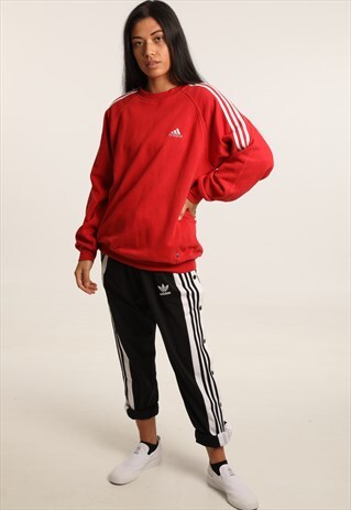 VINTAGE ADIDAS EMBROIDERED LOGO SWEATSHIRT