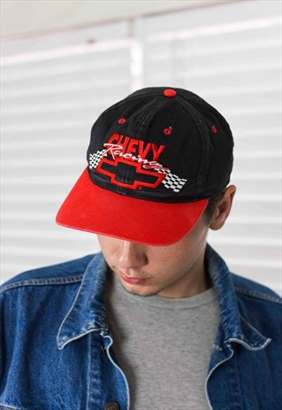 VINTAGE CHEVY RACING CAP HAT LOGO 90S ONE SIZE 2.2