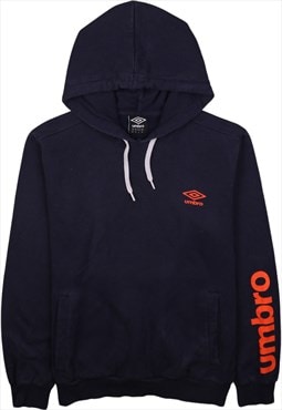 Vintage 90's Umbro Hoodie Sportswear Pullover Navy Blue