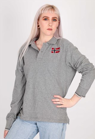 VINTAGE NAPAPIJRI POLO SWEATSHIRT NT112
