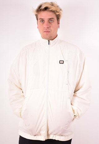 NIKE MENS VINTAGE JACKET XL WHITE 90S