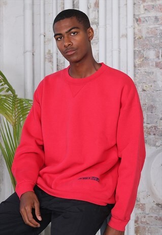 VINTAGE AVIREX LOGO SWEATSHIRT RED