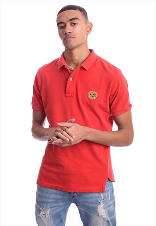 red burberry polo shirt
