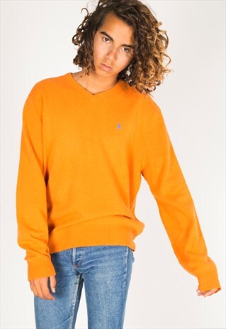VINTAGE 80S POLO RALPH LAUREN KNIT JUMPER / R03702