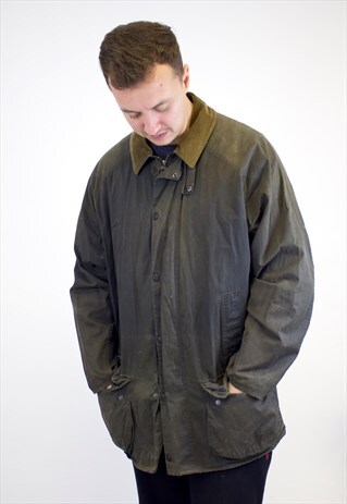 VINTAGE BARBOUR WAX JACKET.