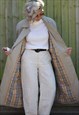 Vintage 1980s Burberry Nova print long trenchcoat