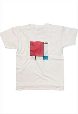 Piet Mondrian Abstract Art T-Shirt Minimalist Aesthetic