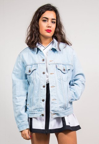 90'S RETRO LIGHT BLUE LEVI'S DENIM JACKET