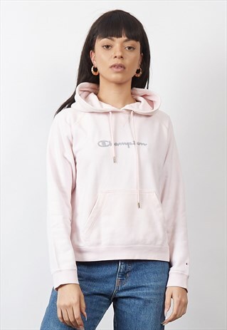 VINTAGE 90'S CHAMPION BABY PINK HOODIE
