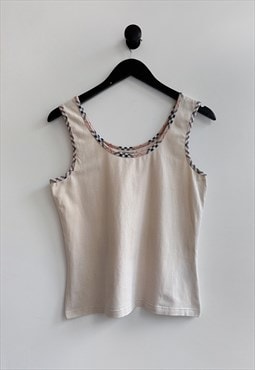 Burberry Beige Sleeveless Tank Top