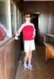 VINTAGE Y2K SHORT COOL CUT DENIM LIGHT UNISEX SHORTS IN BLUE
