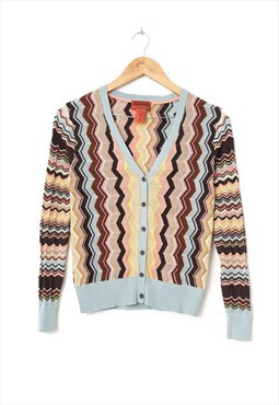 MISSONI Cardigan Sweater Knitted Striped