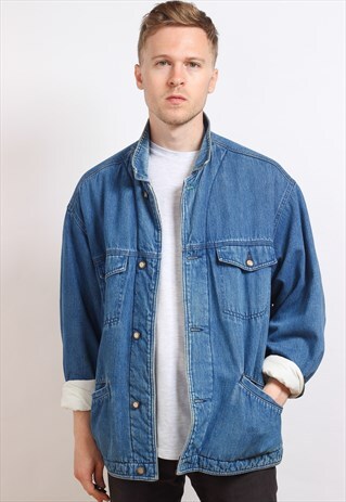 VINTAGE FLEECE LINED DENIM JACKET