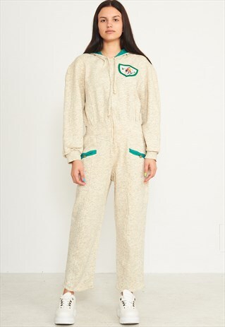 VINTAGE LIGHT GREY MAGLIA JEANS LONG SLEEVES JUMPSUIT