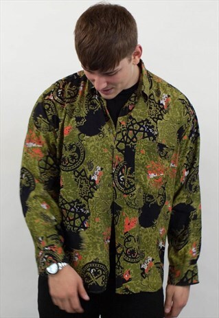 VINTAGE ABSTRACT PATTERN SHIRT