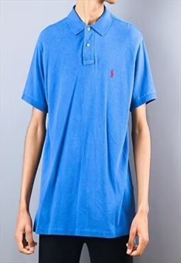 vintage blue ralph lauren polo shirt