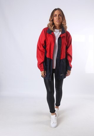 K-WAY 2000 WINDBREAKER RAIN MAC JACKET VINTAGE UK 12 (5AP)