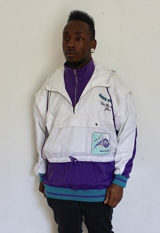 VINTAGE ADIDAS HANG GLIDER HOODED SWEATSHIRT MEDIUM