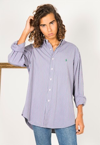 VINTAGE 80S POLO RALPH LAUREN SHIRT / R0137