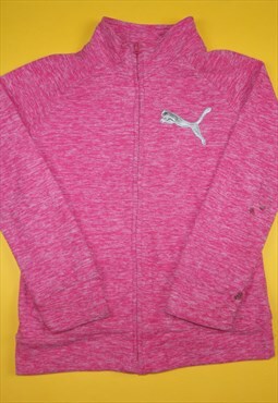 Vintage Puma Full Zip Fleece Jacket w/ Breast Logo