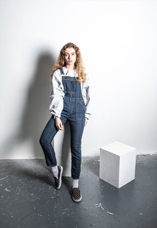 VINTAGE DUNGAREES IN BLUE DENIM