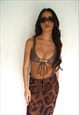 Mocha Ruched Bikini Top