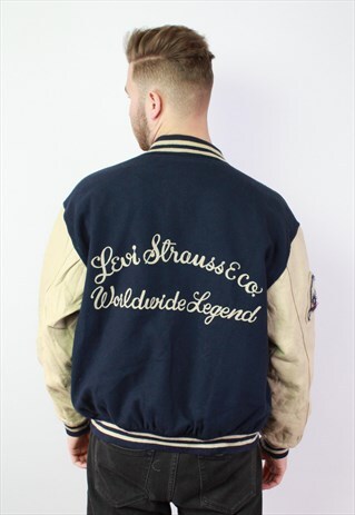 LEVIS STRAUSS VINTAGE VARSITY BOMBER JACKET