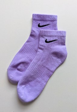 Unisex Pastel Purple Low Socks