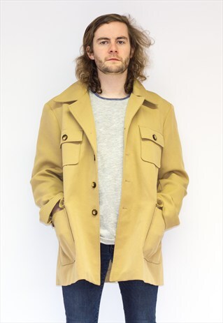 VINTAGE 70'S CAR PEA COAT