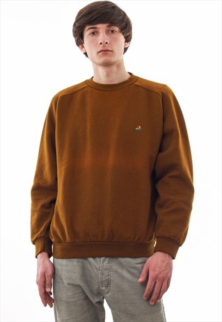 VINTAGE BENETTON CREW NECK 90S BROWN