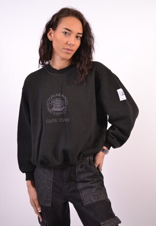VINTAGE SWEATSHIRT JUMPER BLACK